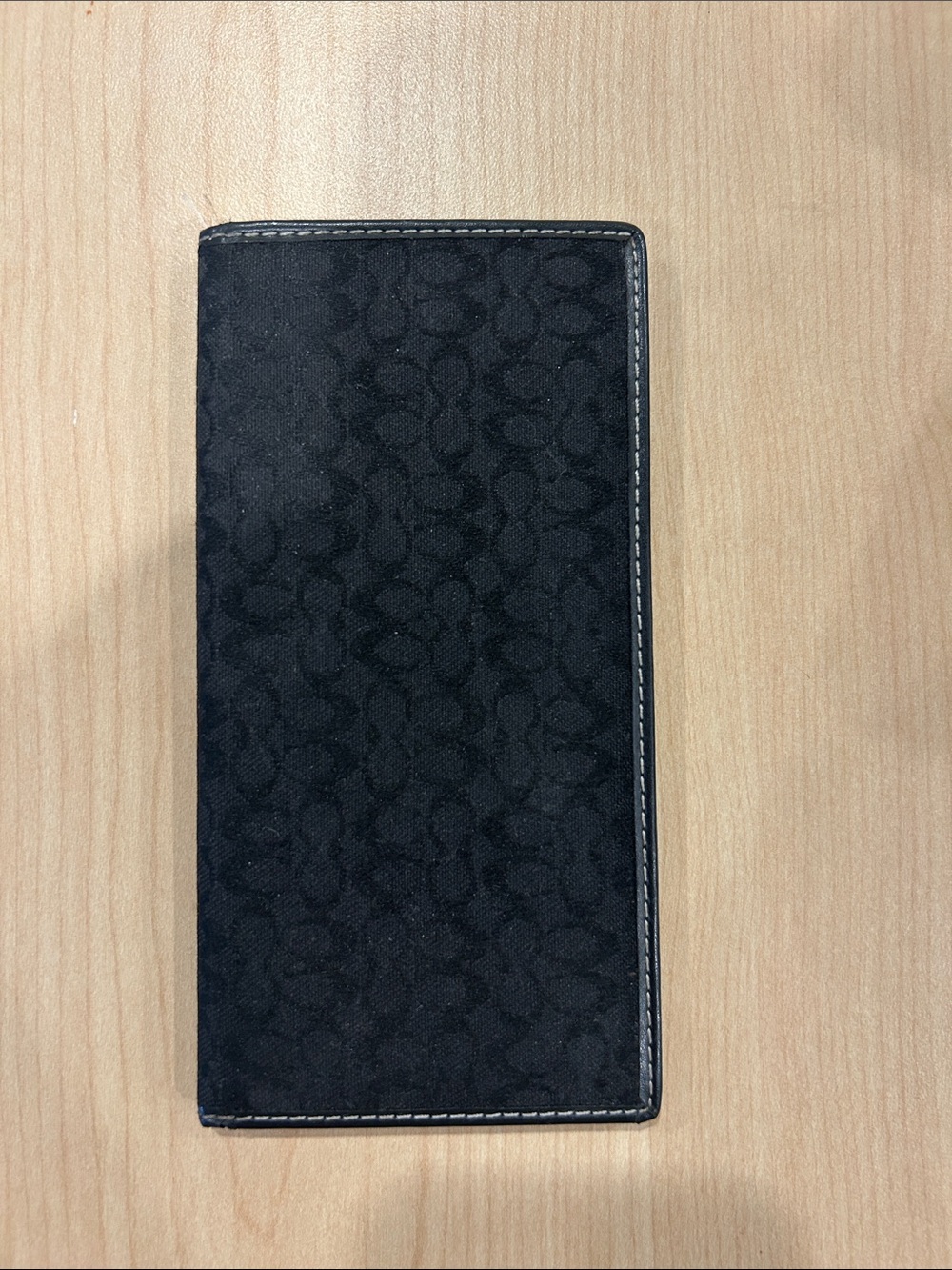 Coach checkbook holder/ black